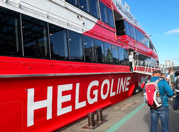 Mit dem Halunderjet "Helgoline" nach Helgoland