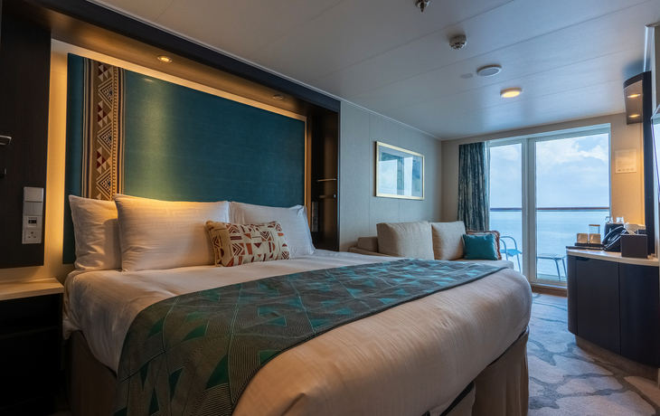 © AROYA Cruises - Kabinenbeispiel Balkonkabine