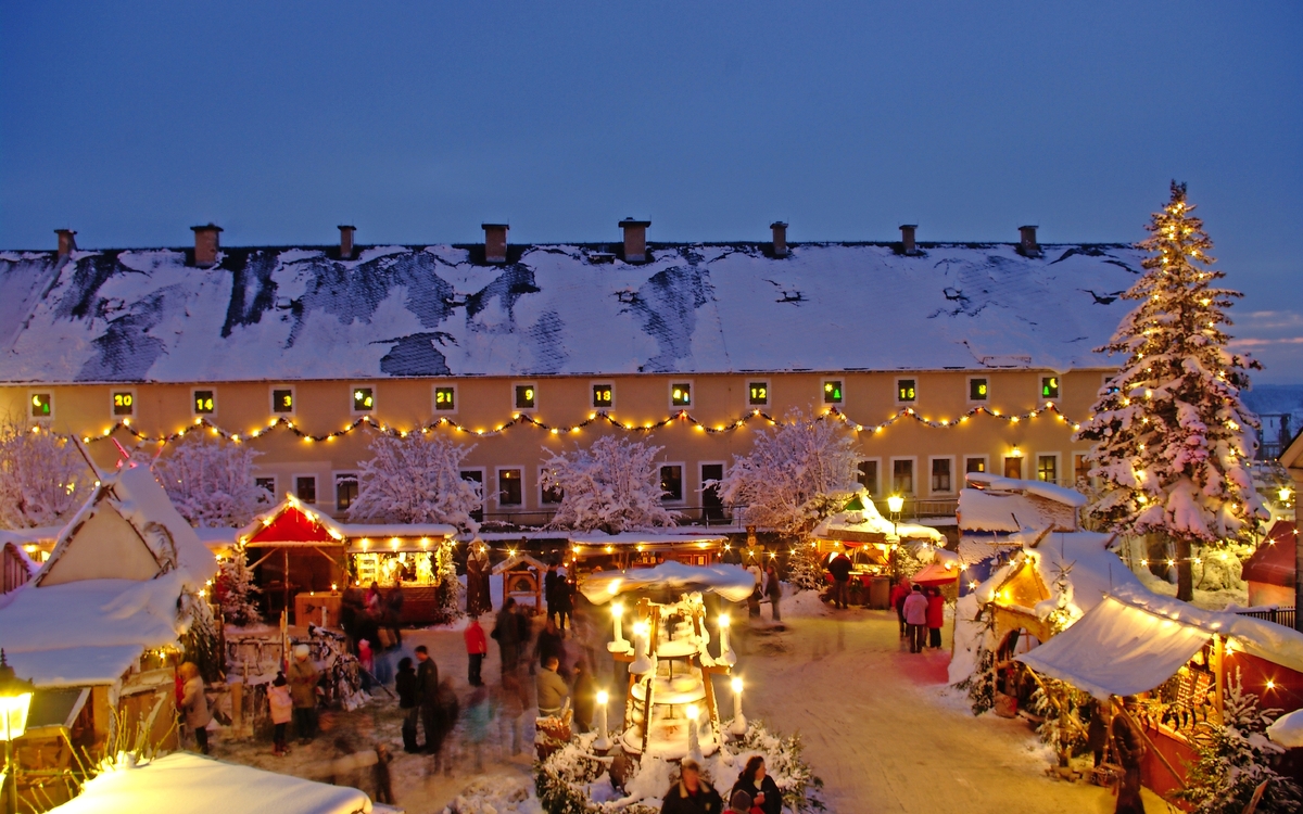 winterliche Festung Königstein im Elbsandsteingebirge, Deutschland - © Festung Königstein GmbH