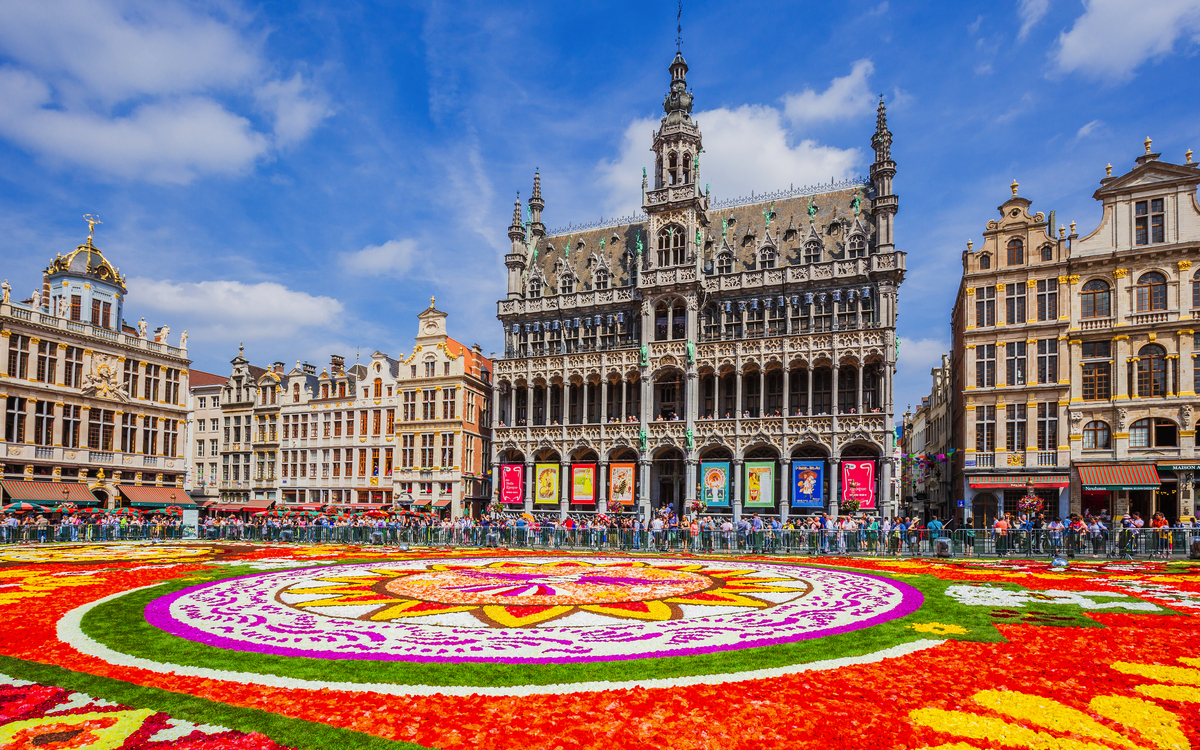 Blumenteppich auf dem Grote Markt in Brüssel - © SCStock - stock.adobe.com
